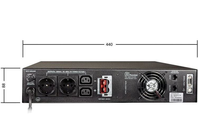 یو پی اس سری DSS مدل DSS2000X-RT